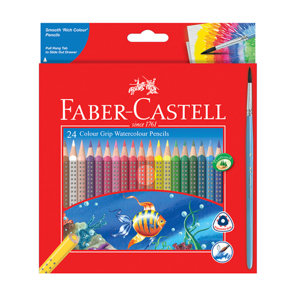 

Pensil Warna Faber Castell 24 Colour Grip Watercolour Pencils 116243
