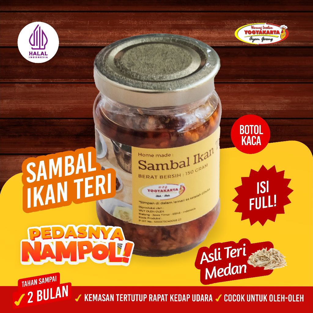 

Sambal Teri By Warung Lesehan Yogyakarta 150g