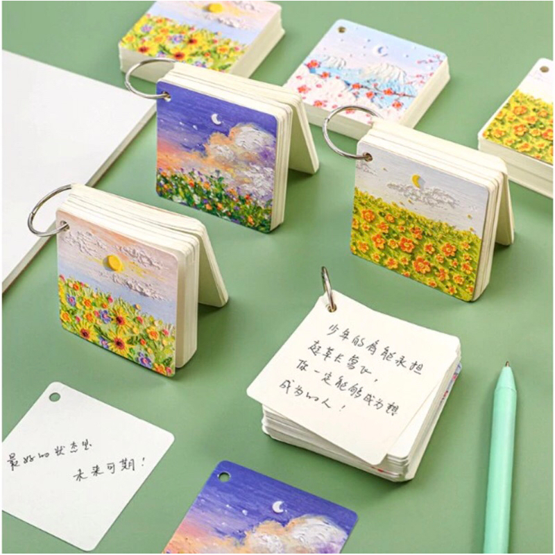 

Mini notebook/ Notepad dengan gantungan/ Memo ring