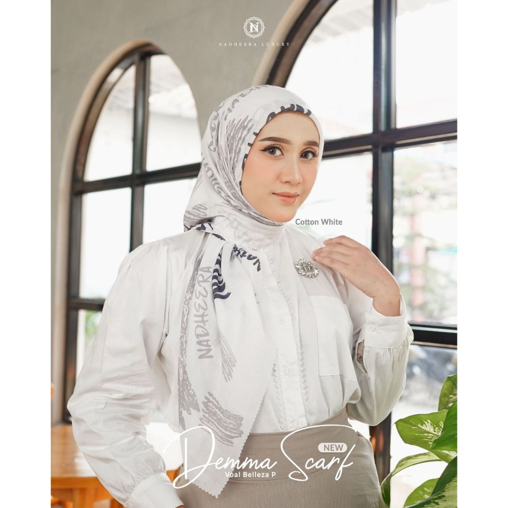 Demma Scarf nadheera luxury || gamis urshia original mutif