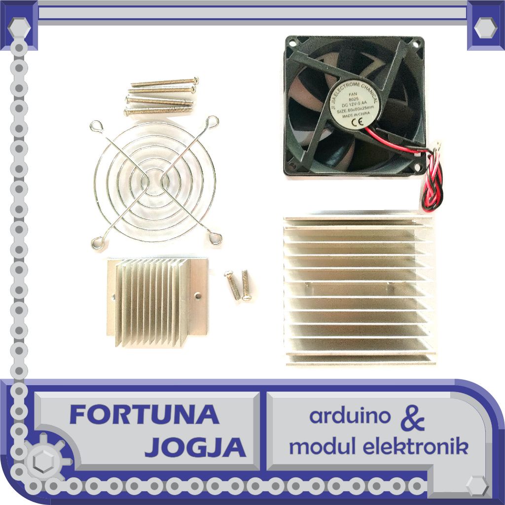 Kit Peltier Cooling Sistem TEC1-12706 Set DIY Pendingin HeatSink Peltier