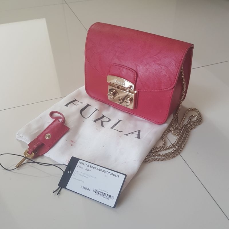 Furla Metropolis mini warna Ruby original