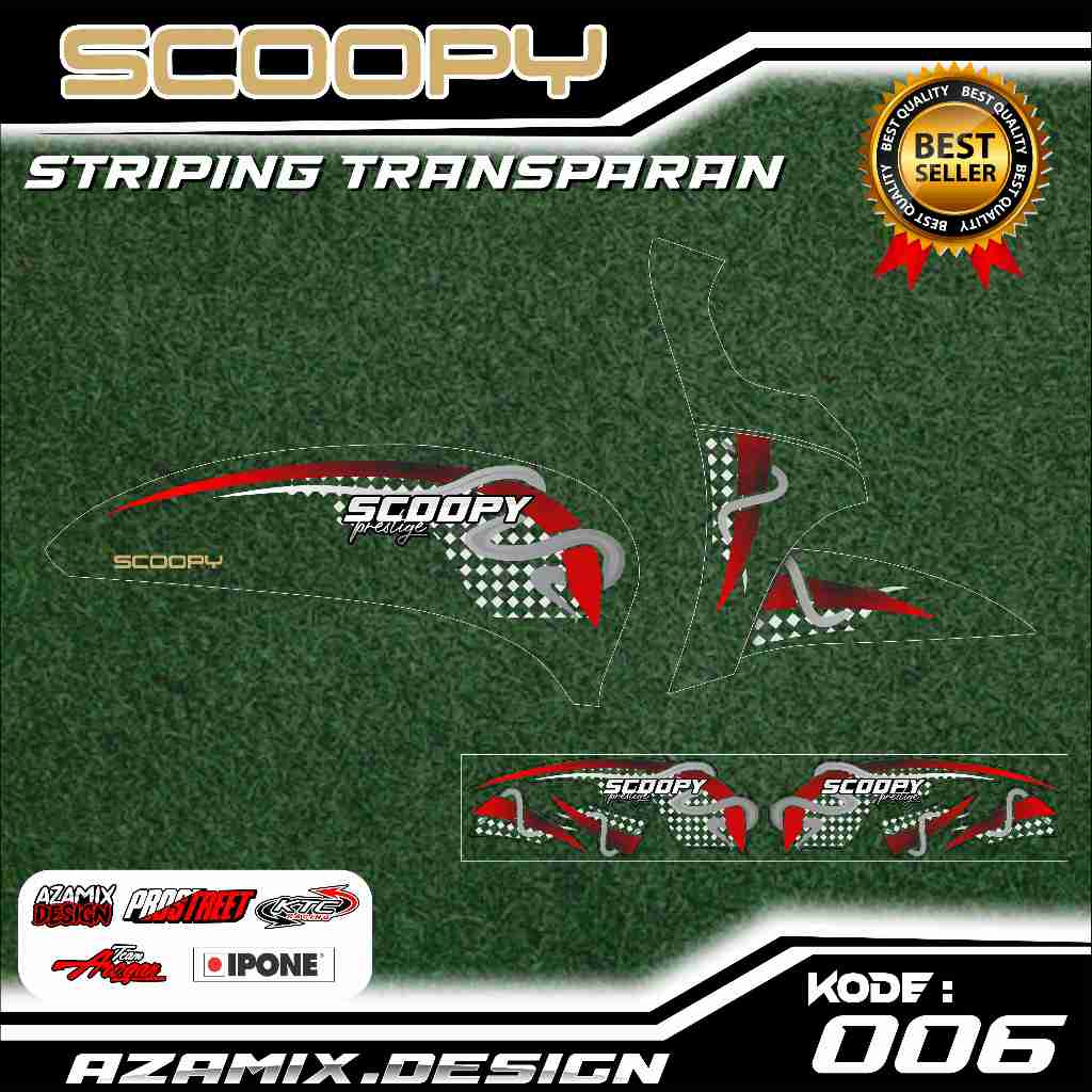 33 STRIPING TRANSPARAN SCOOPY 2021 - STRIPING TRANSPARAN SCOOPY 2021 PREMIUM GRAFIK
