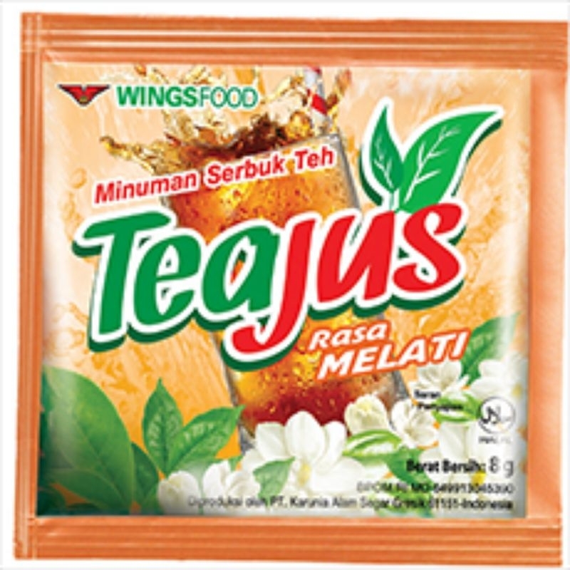 

tea jus Teh serbuk rasa apel lemon melati gula batu