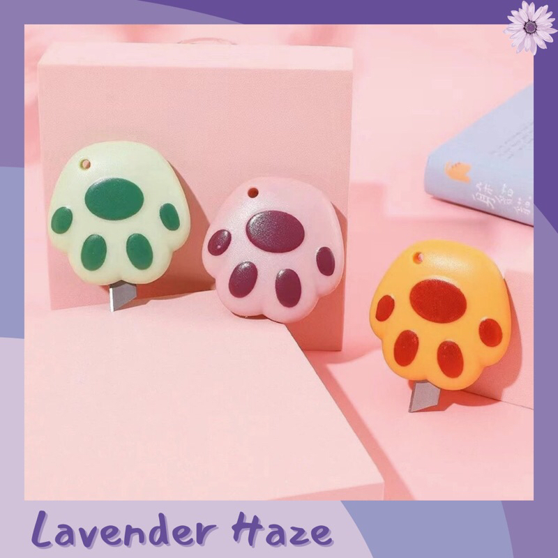 

LH♡ Cutter Mini Bentuk Paw Beruang Lucu / Mini Cutter Bear Paw Cute / Pemotong Kertas Mini Unik