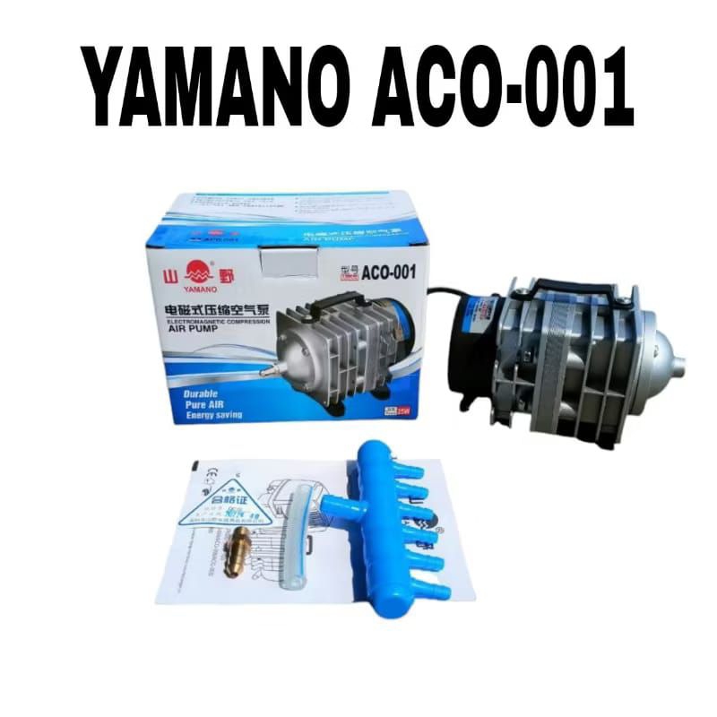 Aerator 6 lubang Yamano ACO-001 airpump | mesin gelembung oksigen aquarium & kolam ikan hias