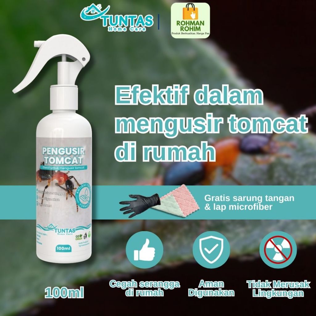 TUNTAS Pembasmi Tomcat Anti Hama Pengusir Serangga Tomcat Paling Ampuh Dalam Rumah 100ml