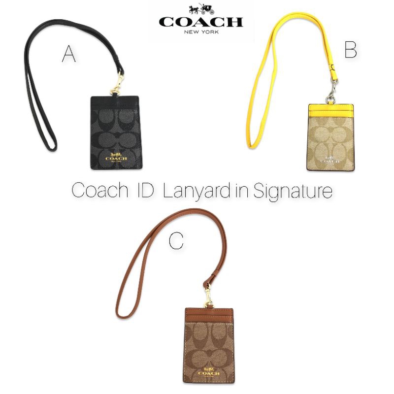 

Coach ID Lanyard in Signature