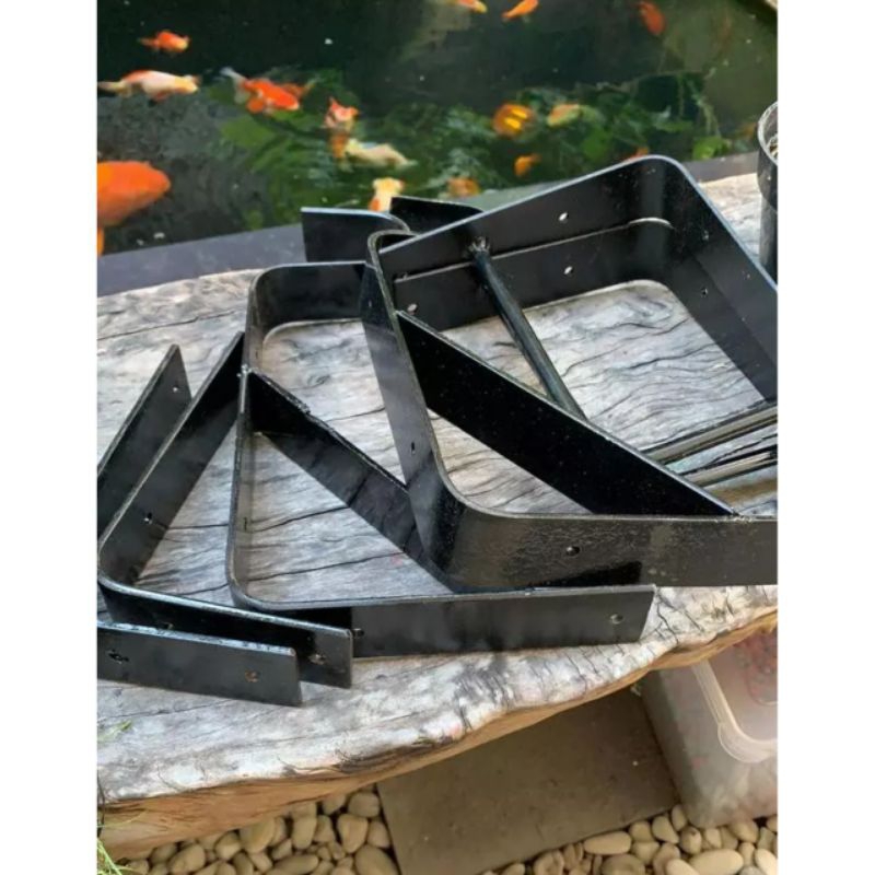 Rak Dinding Besi Siku Plat Lebar 5 cm