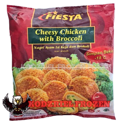 

Fiesta Nugget Chessy Chicken with Brocoli 500gr - Naget Ayam Isi Keju dan Brokoli