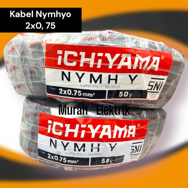 KABEL NYM HYO 2X0,75 50Y / KABEL LISTRIK NYMHYO 2X0,75 SERABUT/KABEL NYMHYO