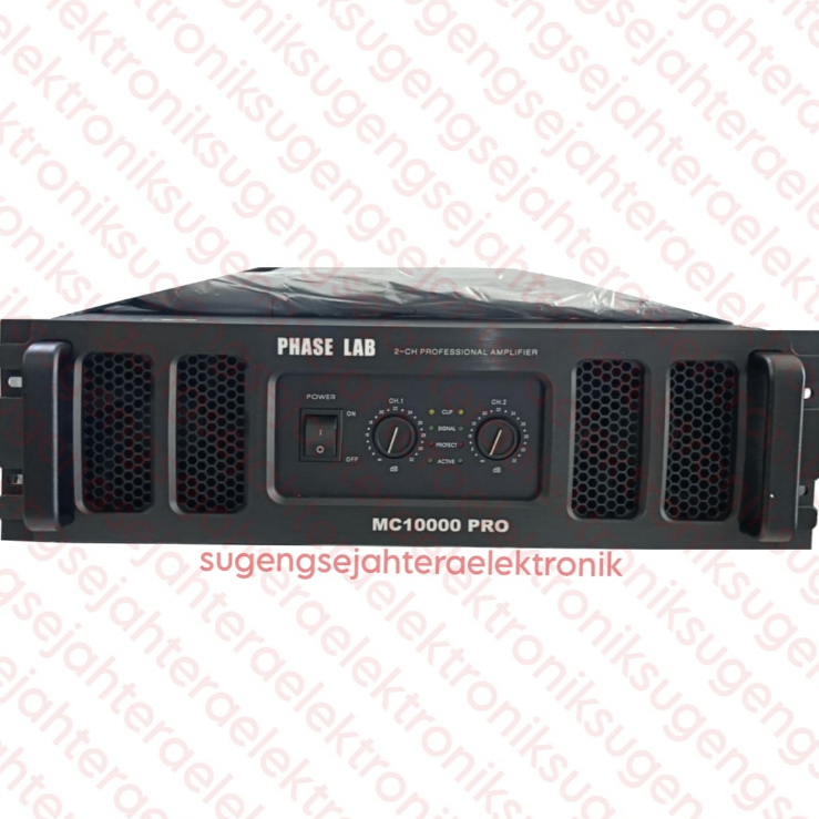 POWER AMPLIFIER PHASE LAB MC 10000 PRO ORIGINAL 2 CHANNEL (HARGA SUDAH TERMASUK PACKING KAYU)