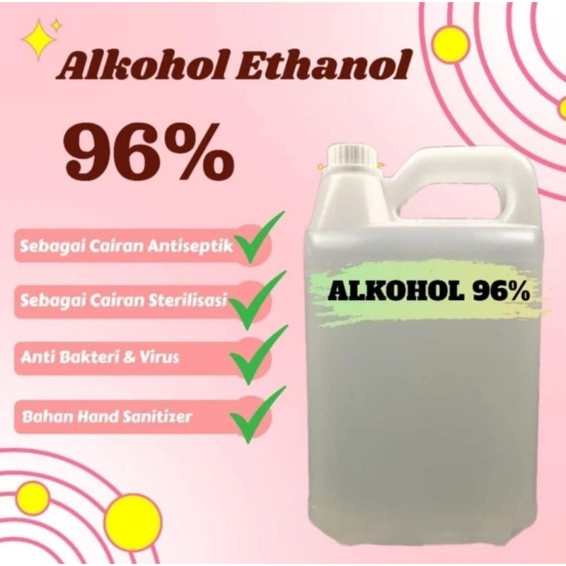 ALKOHOL 96% FOOD GRADE LIMA LITER