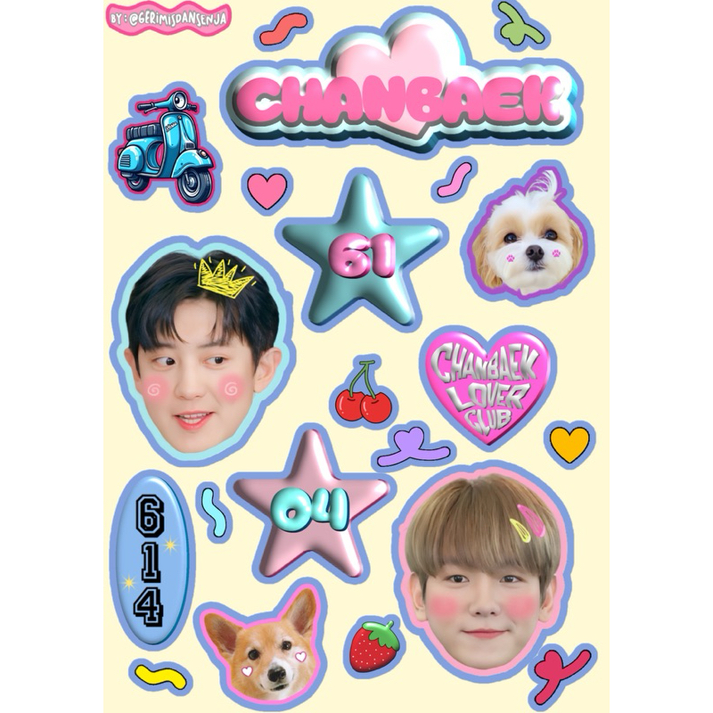 

STICKER CHANBAEK BY GERIMIS DAN SENJA UNIVERSE