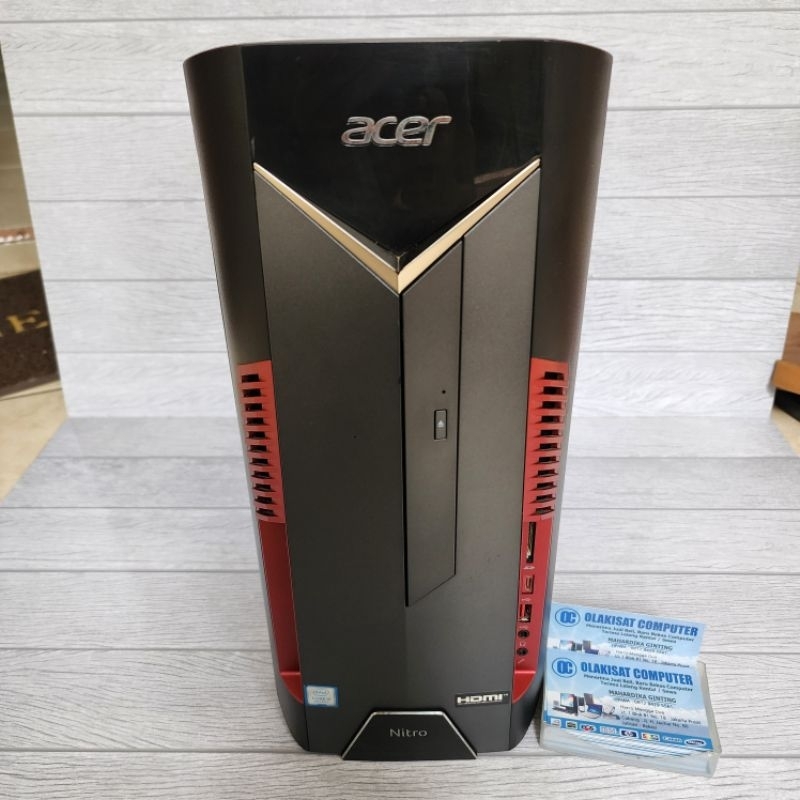 PC GEMING ACER NITRO N50-600 CORE I5 9500 GEMERASI 9 UP TO 4,40GHz RAM DDR4 16GB SSD NVME 256GB SSD 