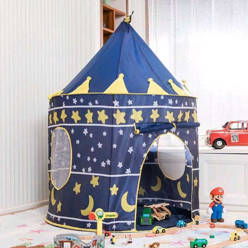 tenda main anak - tenda camping kemah anak lucu blue star CHGRS22