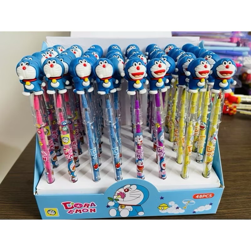 

1 pcs Pensil Bensia Karakter Mermaid/Unicorn/Kipas/Pluit/Dadu/Doraemon Pensil Karakter Anak