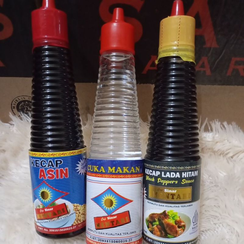 

PAKET 3D (kecap asin, cuka makan, lada hitam)