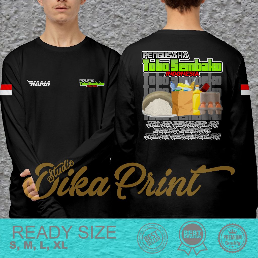 Kaos Pengusaha Toko Sembako Indonesia Bahan Nyaman Dan Adem