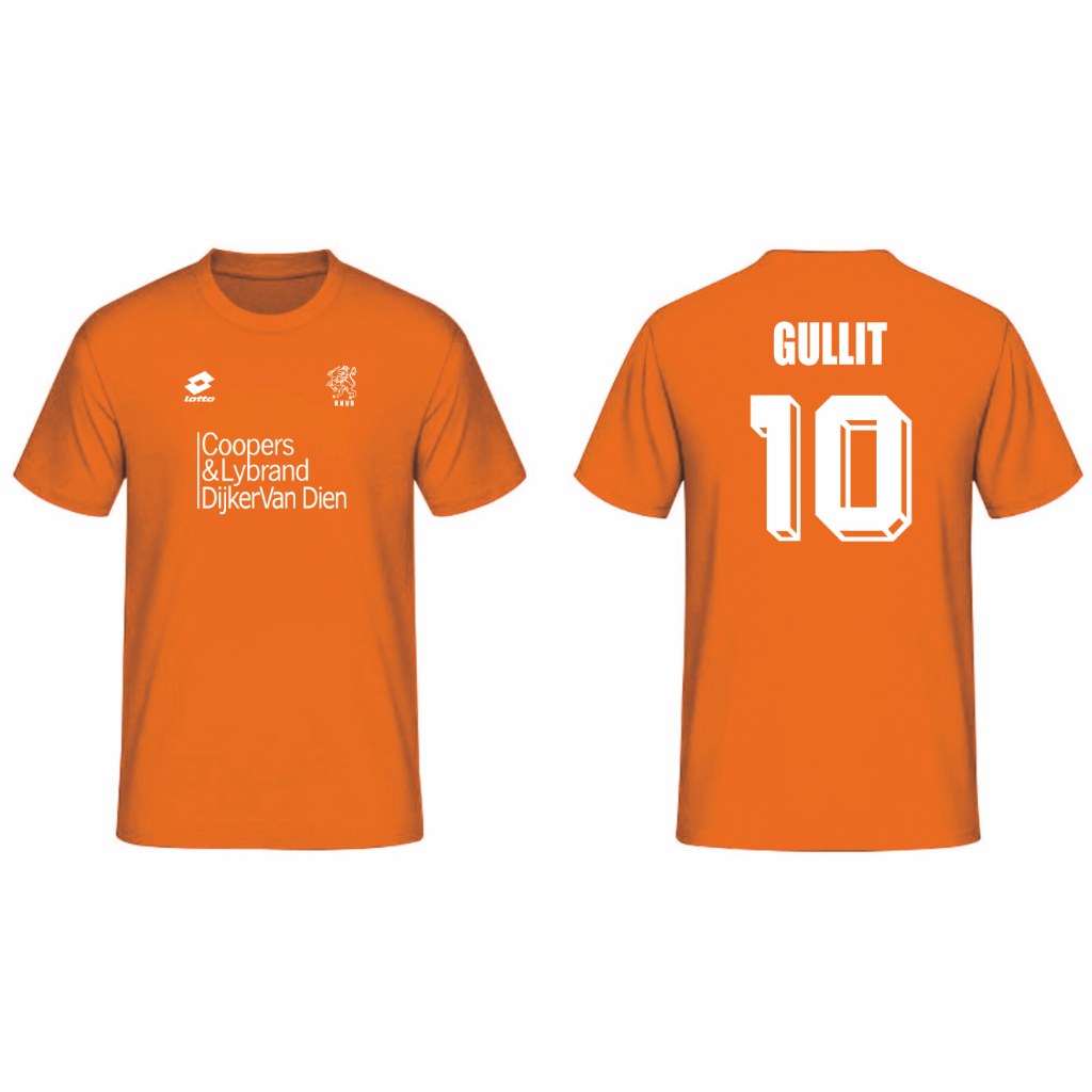 T-SHIRT KAOS TRAINING TIMNAS BELANDA EURO 1992 GULLIT