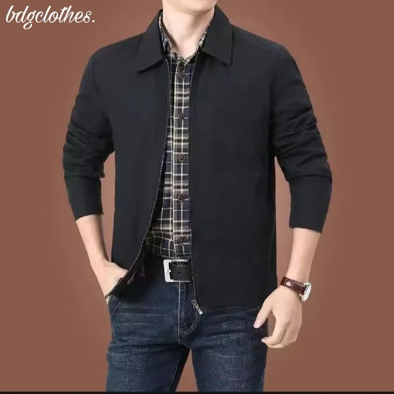 Jaket Blazer Pria Semi Jas Katun Drill Tebal Best Seller Original