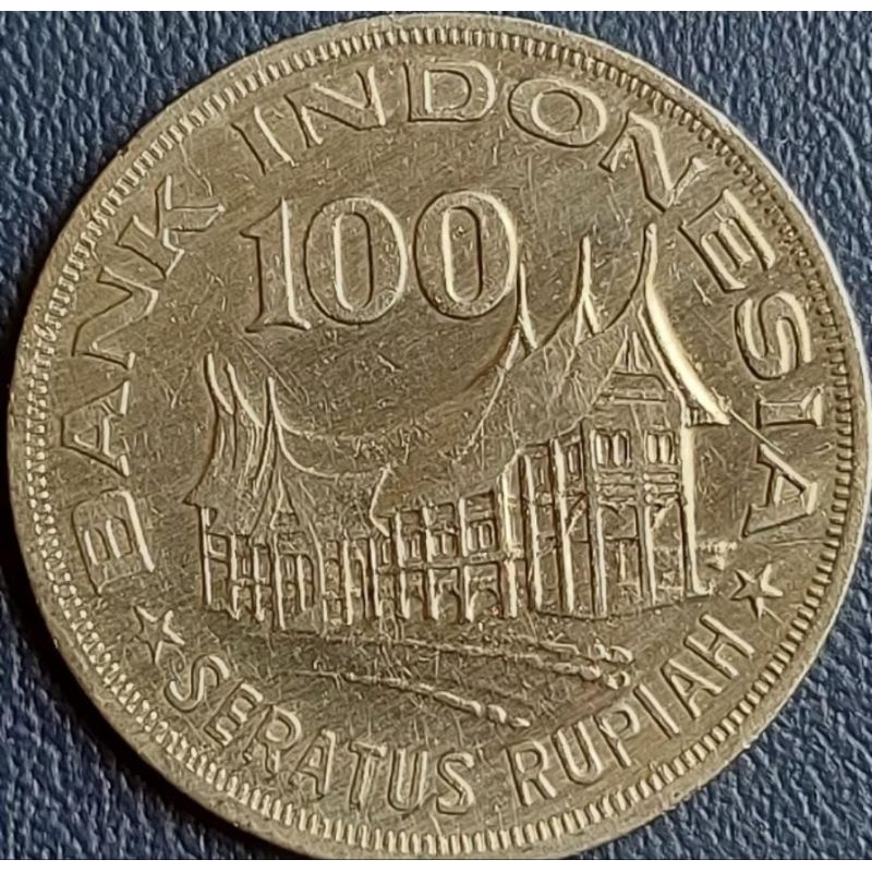 Koin Kuno Negara Indonesia 100 Rupiah Tahun 1978 Tebal Kondisi Koin utuh Dijamin Original 100%