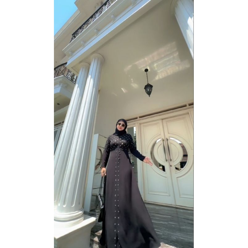 [Tanpa Hijab]Gamis Nazwa Abaya Zaskia dress.