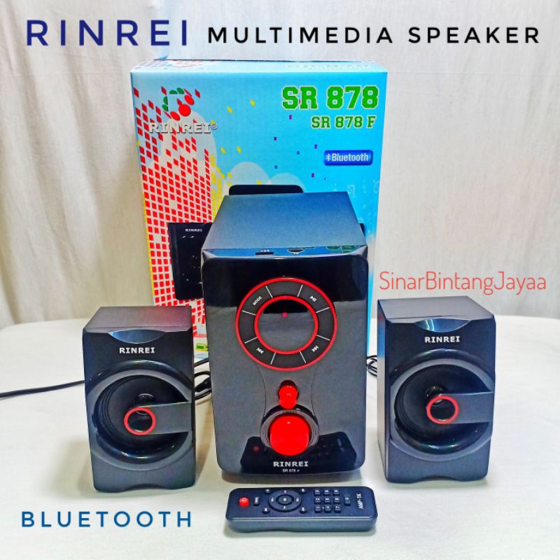 RINREI Speaker Multimedia Bluetooth Sr878F Speaker Bluetooth Multimedia