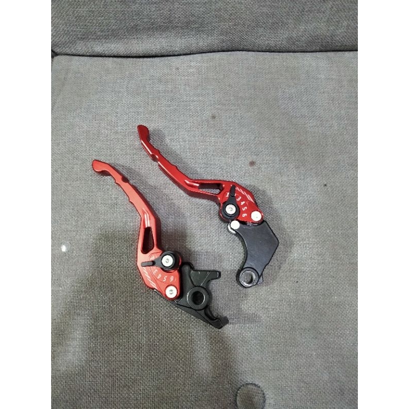 HANDLE REM DAN KOPLING VARIASI FULL CNC UNTUK TIGER / VERGA / CB150R / SATRIA FU/silver/merah/hitam/