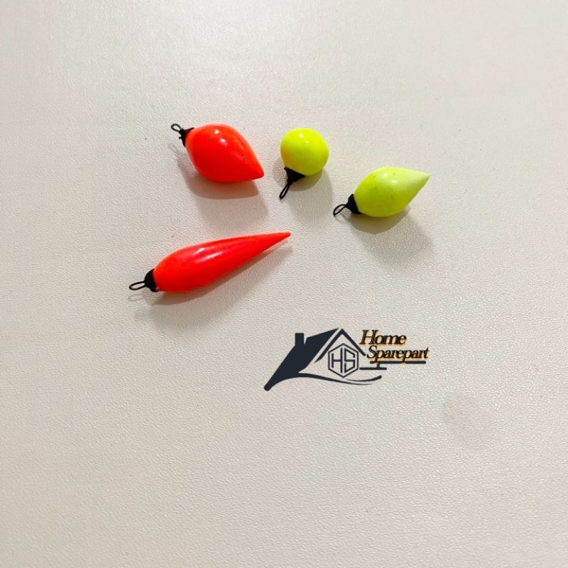 pelampung bentuk cabe spon / pelampung pancing cabe