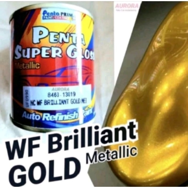 Cat Penta Super Gloss WF Brilian Gold Met 8463-13019 Kuning Emas Metalik