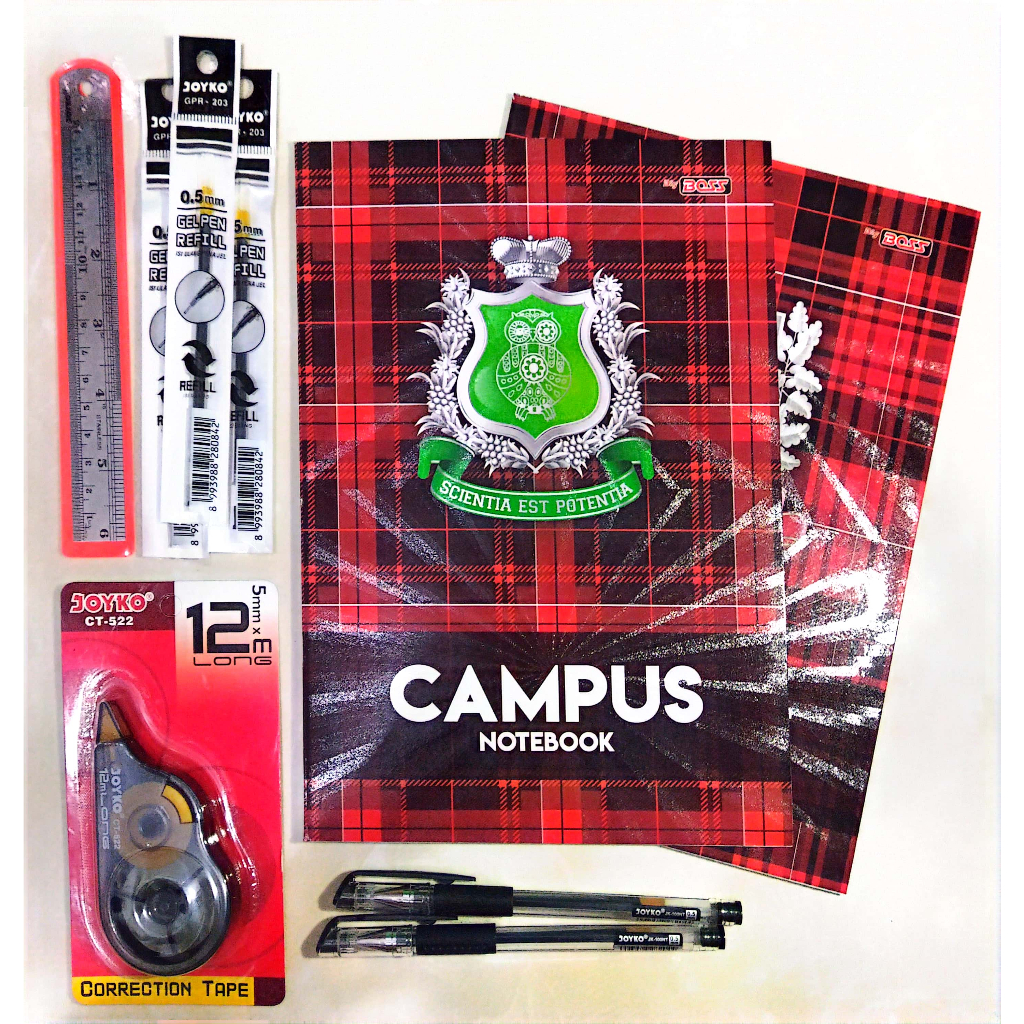 

(Medium Set 1) Buku Tulis 36 Lembar BigBoss Campus 1 Set Pulpen/Alat Tulis Set pen