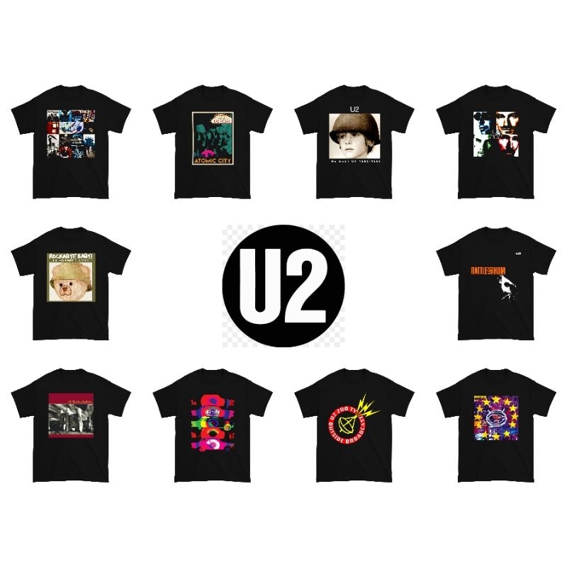 Kaos Band U2 Band Music / Kaos U2 Band Musik / Baju Band U2 Music / Baju U2 Band Musik