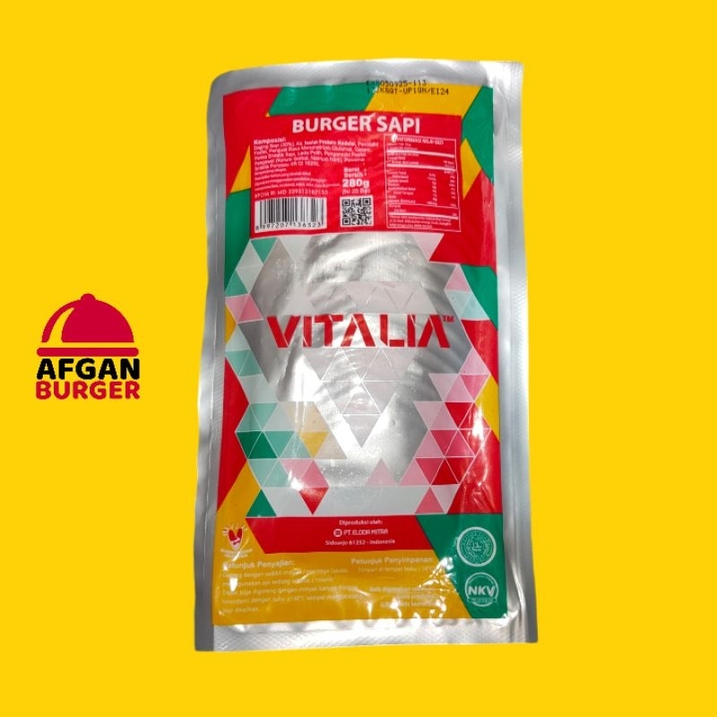 

VITALIA BEEF BURGER 280GR [ISI 20]