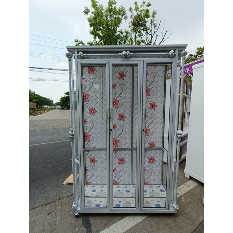 Lemari Gamis Alumunium / Lemari pakaian Alumunium / Lemari hias alumunium