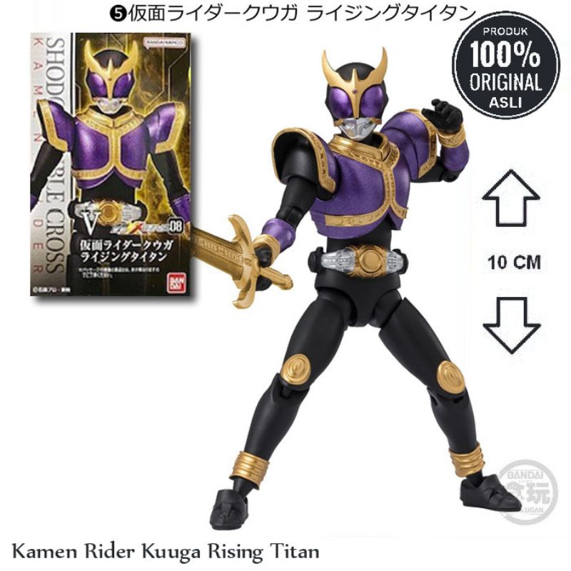 MINI SHF/SHODO XX - VOL.8 - KAMEN RIDER KUUGA RISING TITAN - ORI BANDAI