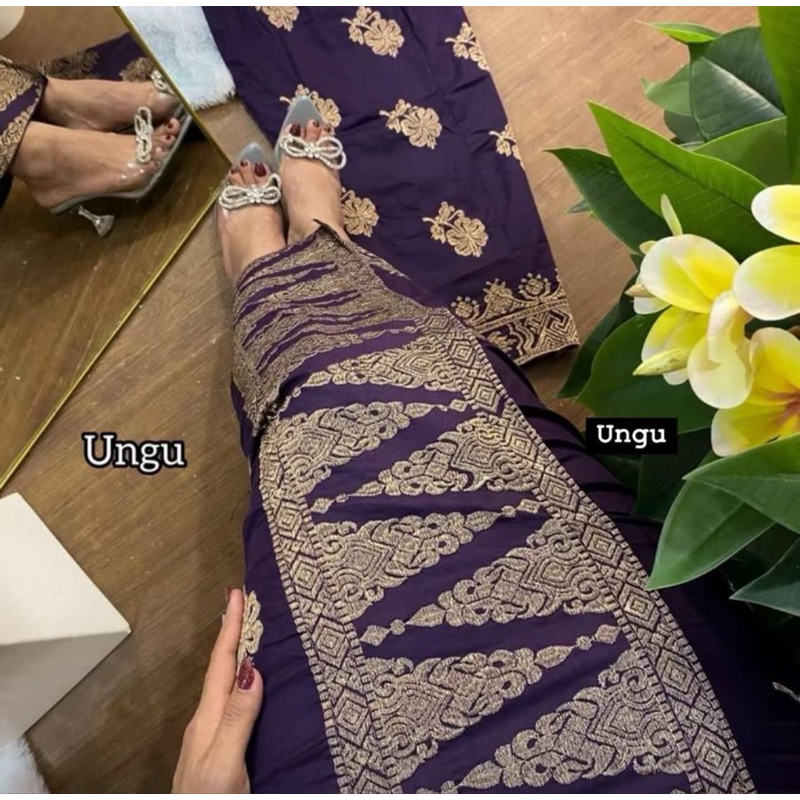 Kamen jadi bordir stretch tumpal