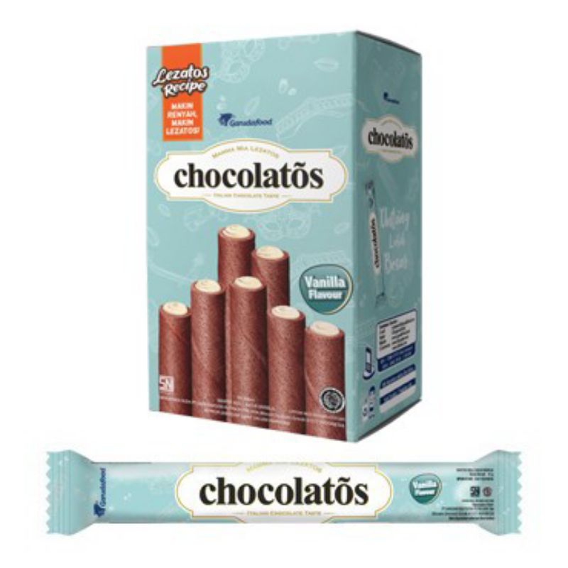 

chocholatos 14 gram 1 dus isi 8 box 1 box isi 24+1 pcs
