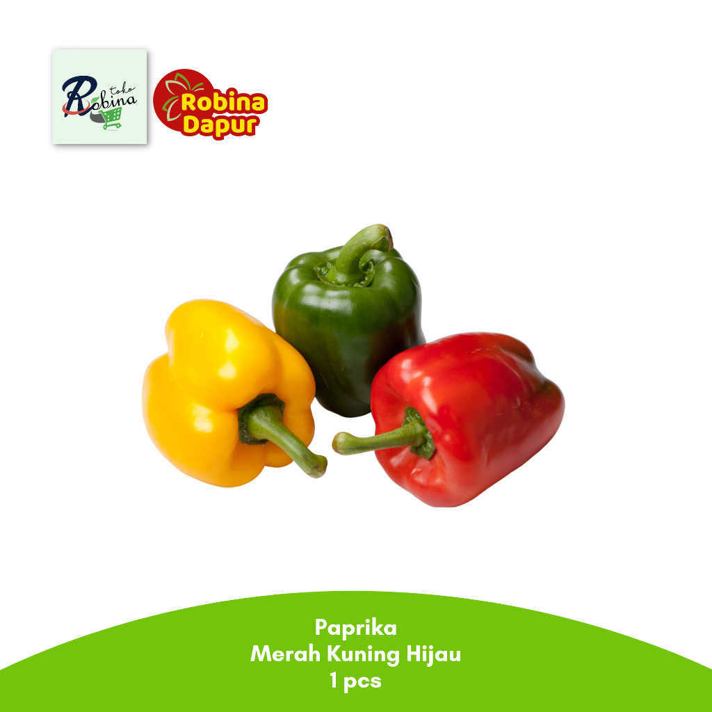 

Bandung Paprika Segar Merah Kuning Hijau 1 Buah