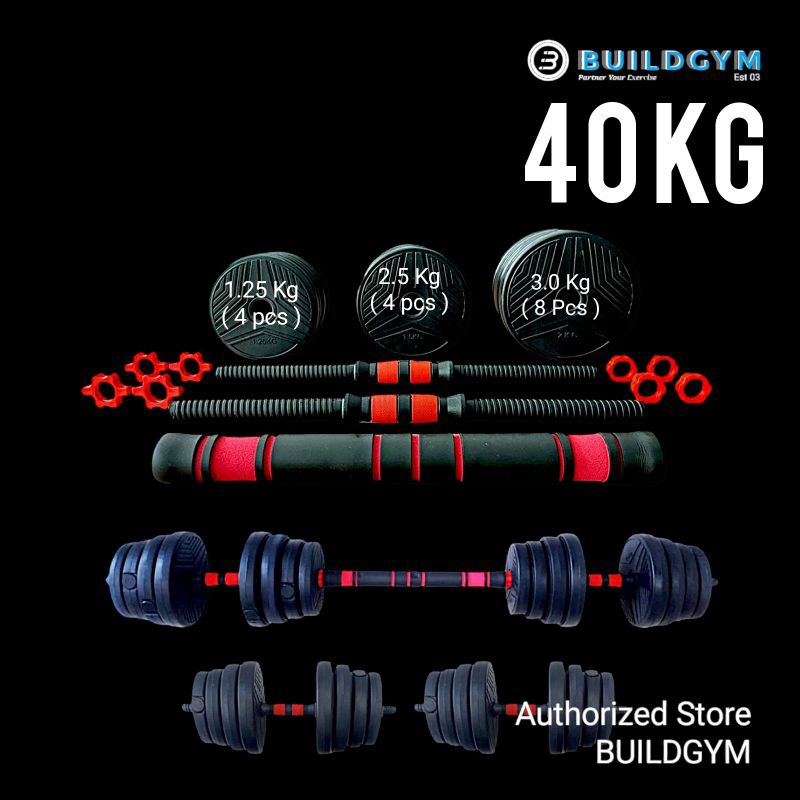 Dumbell Set Plastic 40 Kg  Dumbell Plastik 40kg