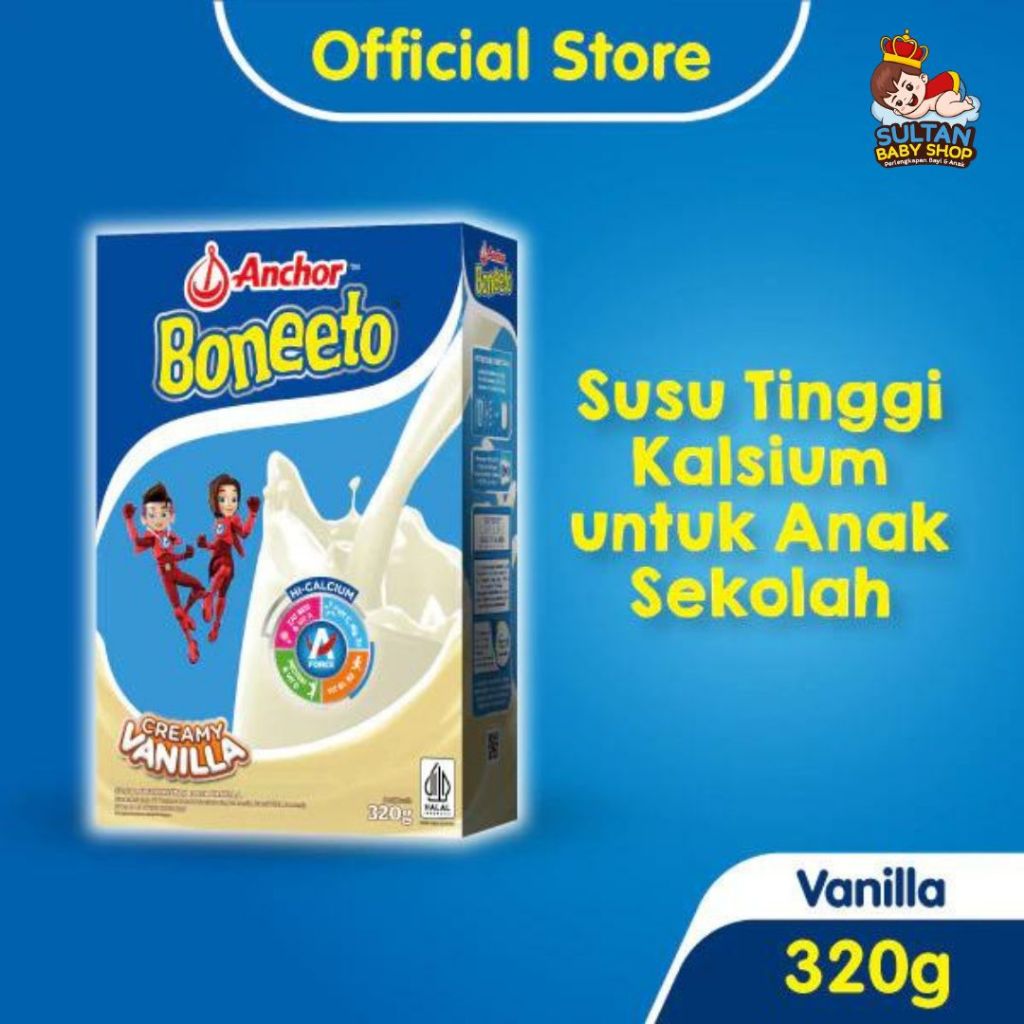 

Boneeto Susu Bubuk Anak Sekolah Creamy Vanilla / Yummy Choco 320g