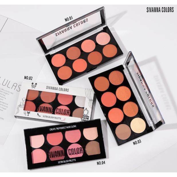 [ SIVANNA BLUSH ON PALETTE ] SIVANNA COLORS ULTRA BLUSH ON PALETTE