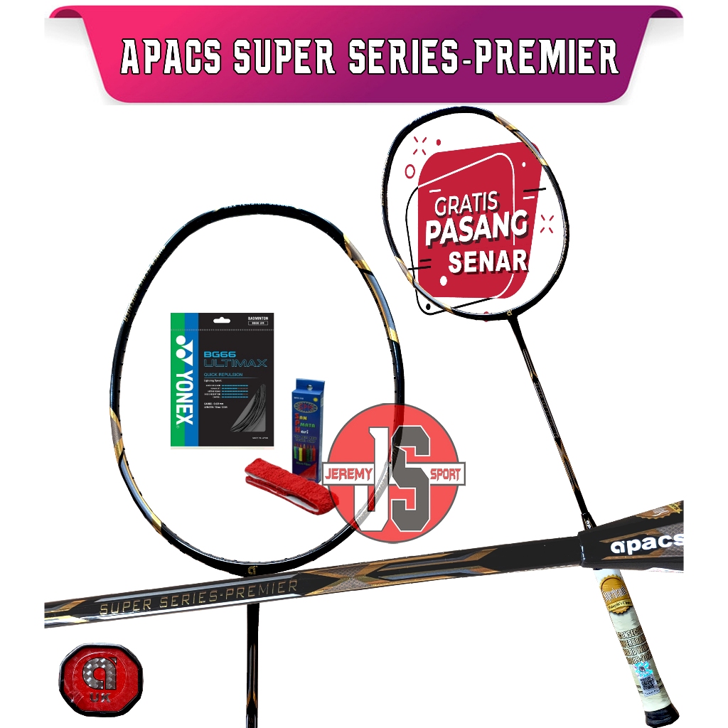 Raket Badminton / Bulutangkis Apacs Super Series Premier Original 38 LBS