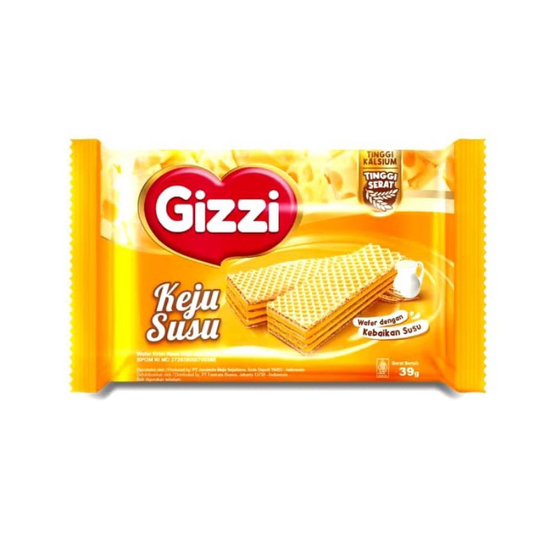 

GIZZI Wafer Keju Susu (10 x 39 gr)