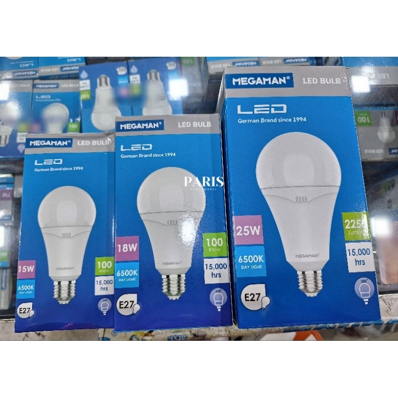 Megaman Lampu Led A Bulb 18W 15W 12W Cahaya putih
