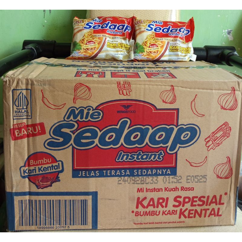 

Sedaap kari spesial 1 dus (isi 40 pcs) Exp 05-2025