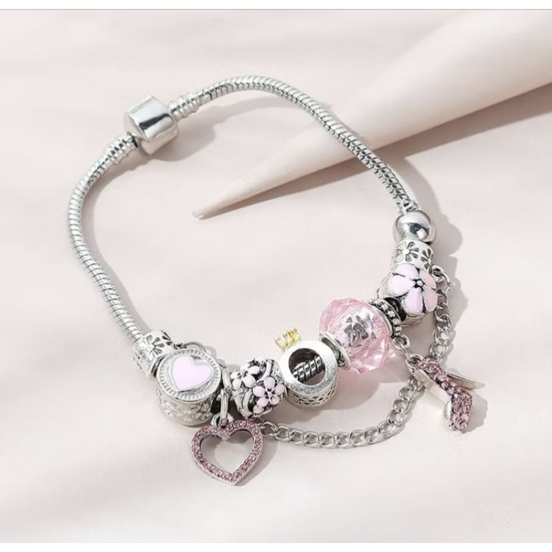 promo 11.11 gelang pandora viral / gelang pandora titanium asli / gelang lucu berkualitas