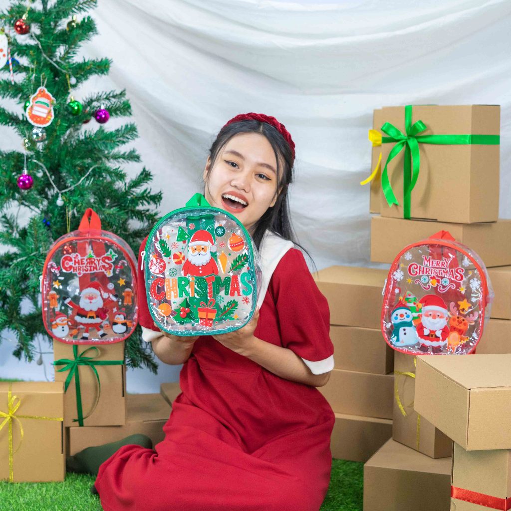 

CLEAR BAG Edisi Natal Bisa Beli Satuan Langsung Kirim / Souvenir Bingkisan Natal Terbaru