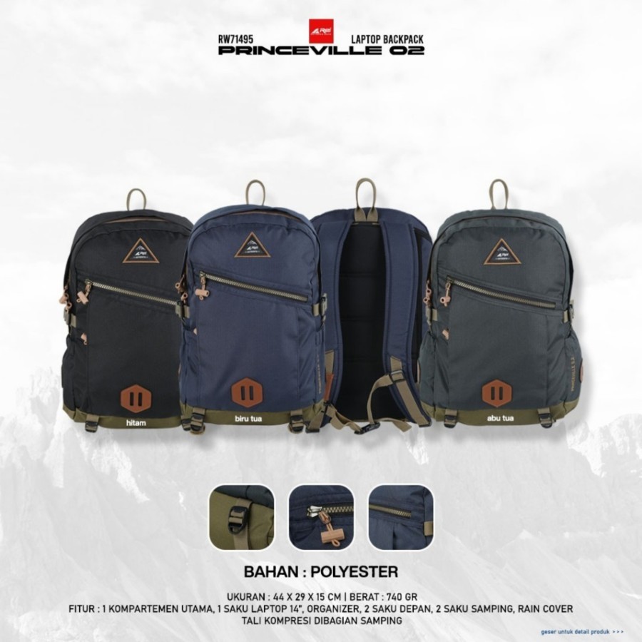 Tas Ransel Pria Princeville 0.2 Arei Outdoorgear - Tas Ransel Rei Pria Wanita Original 100% Arei Out