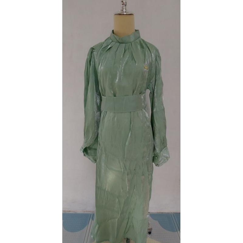 Dress Shimmer Kondangan Sage